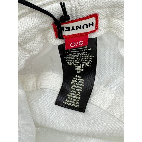 HUNTER packable nylon lightweight women's bucket hat -White - One size - Picture 4 of 4